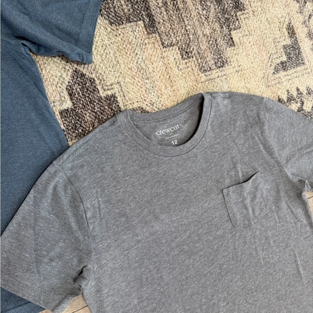 Crewcuts Pocket Tee + Old Navy Active Boys' Short Sleeve T-Shirt Bundle Sz 12